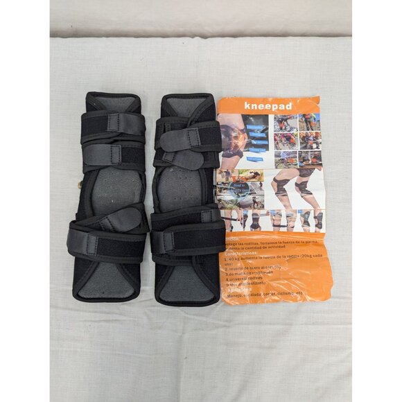 VS Joint Support Knee Pads Knee Stabilizer Rebound Spring Black Set of 2 - Picture 1 of 11